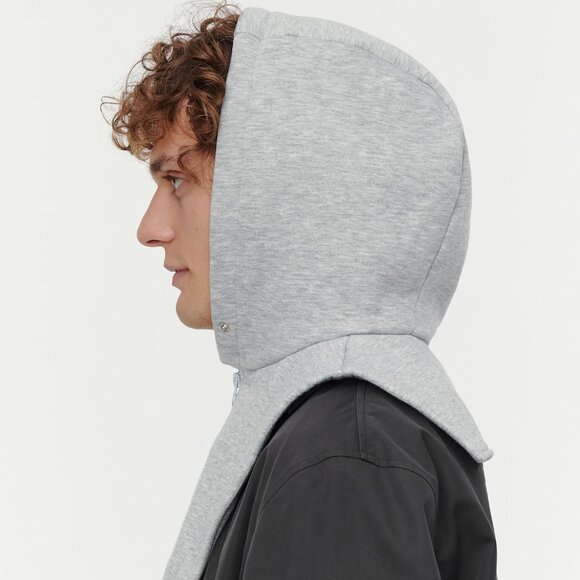 UNU clothing Beige Cotton Balaclava Hooded Hat NWT for men - Picture 1 of 3